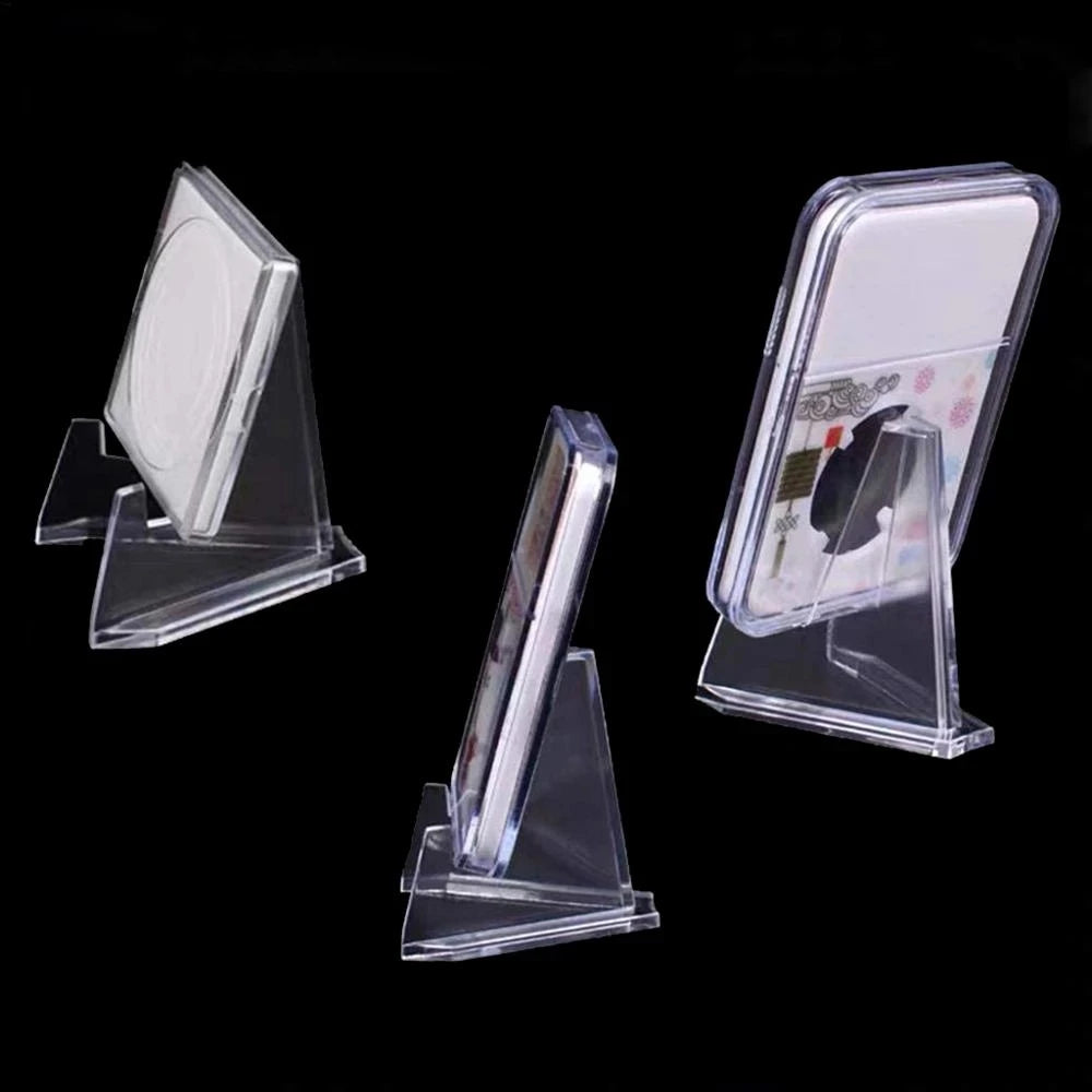 Clear Acrylic Coin Display Stand Easel Holder – 10/30 Pack Coin Display Stand Babs