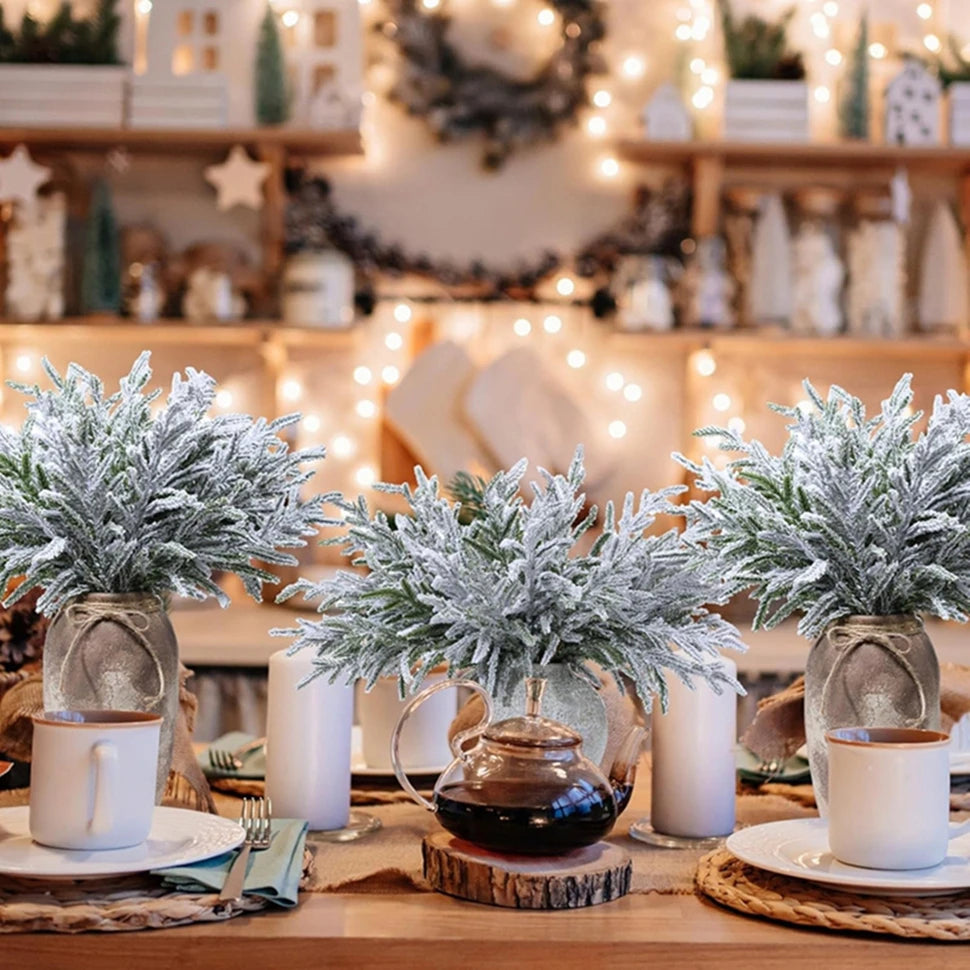 Artificial Pine Needle Branches – Christmas & Wedding Decor Artificial Pine Branches Babs