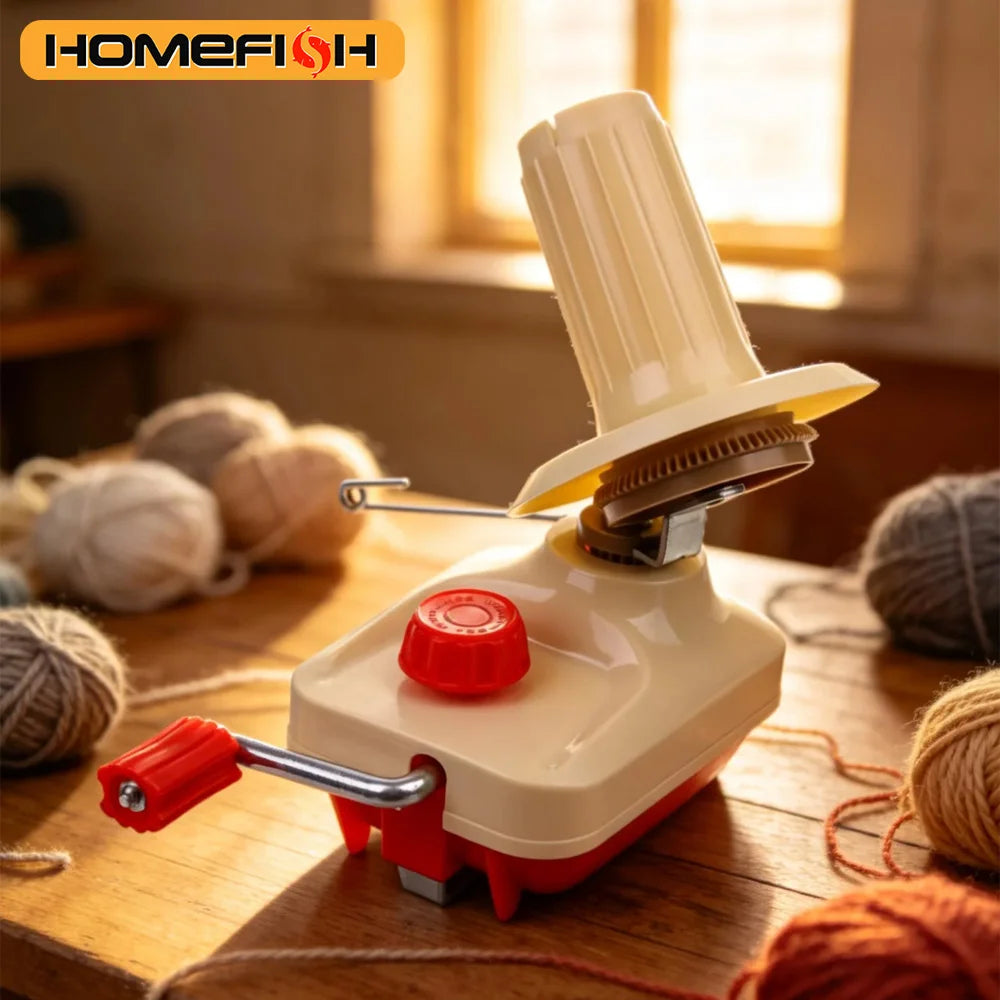 Manual Yarn Ball Winder – Clamp-On Wool Winding Machine Yarn Ball Winder Babs