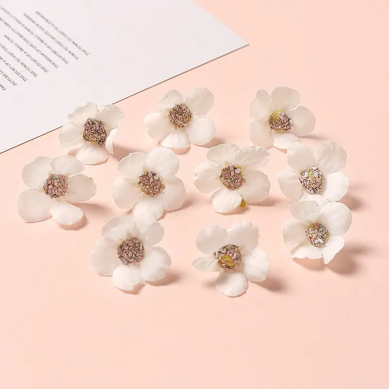 White Artificial Rose Flower Heads – Wedding & Home Decor