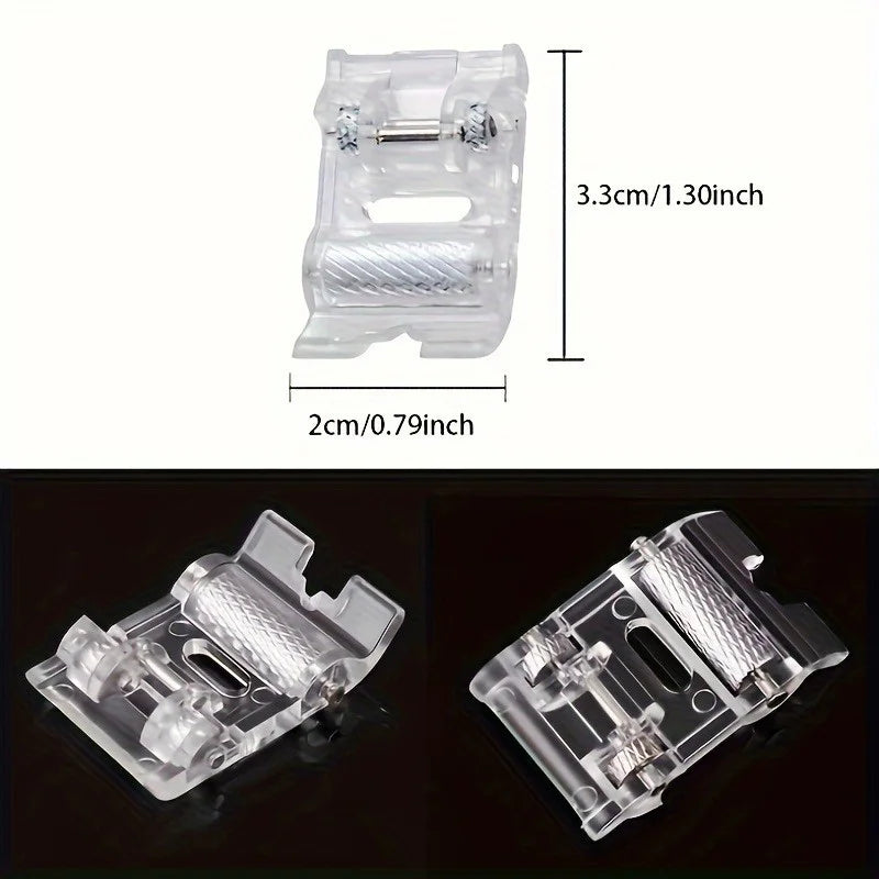 2pcs Plastic Leather Roller Presser Foot for Sewing Machines Sewing Presser Foot Babs