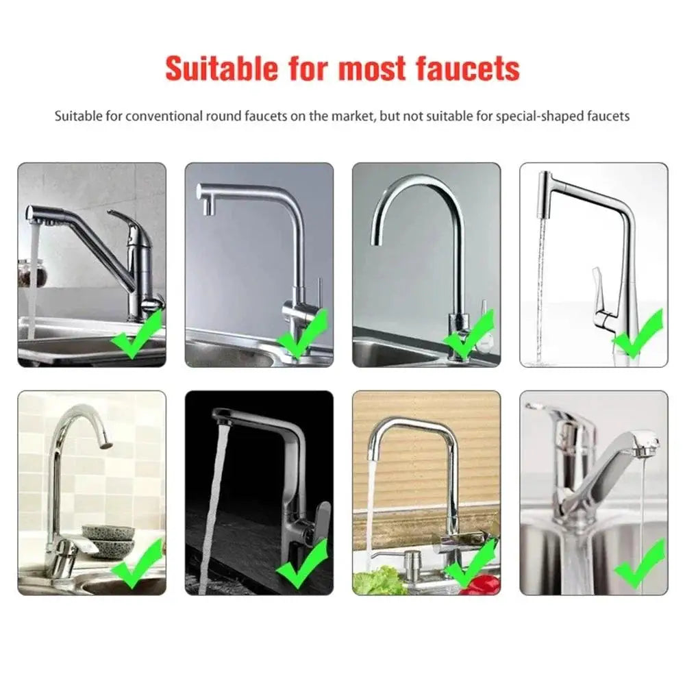 360° Rotating Kitchen Faucet Aerator – 2/3 Mode Water Saver Faucet Aerator Adapter Babs