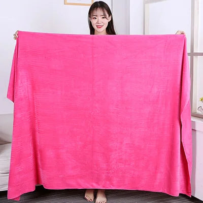 Thicken Microfiber Bath Towel – Large, Quick-Dry, Hotel Quality Microfiber Bath Towel Babs roseo 100X200CM