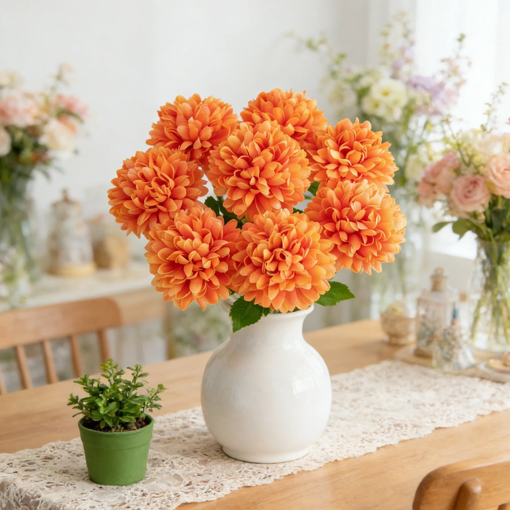 Artificial Silk Chrysanthemum Bouquet | Wedding & Home Décor Artificial Silk Flowers Babs