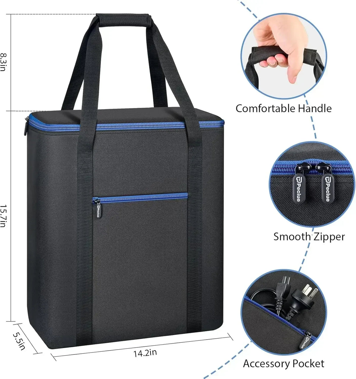 Carry Bag for Clore JNC660 Jump Starter | Oxford Foam-Lined Jump Starter Carry Bag Babs