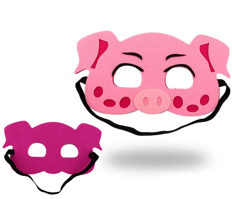 Kids Animal Felt Masks – Birthday, Cosplay & Forest Party Favors