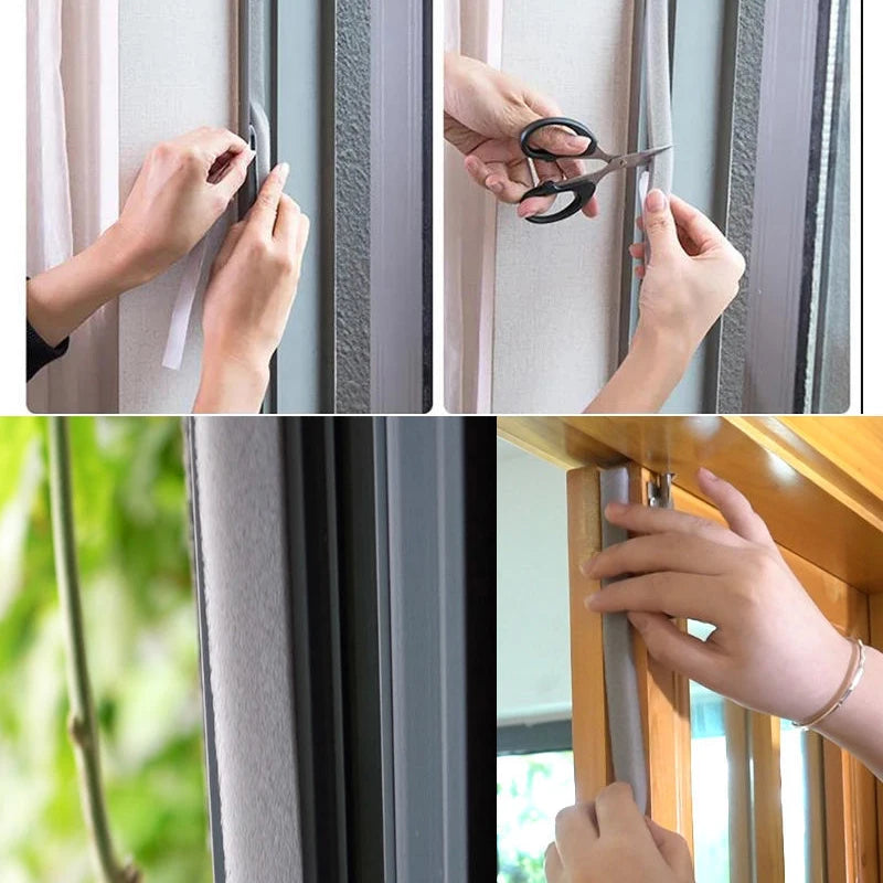 Foam Door & Window Sealing Strip – Self-Adhesive Weather Stripping Weather Stripping Tape Babs