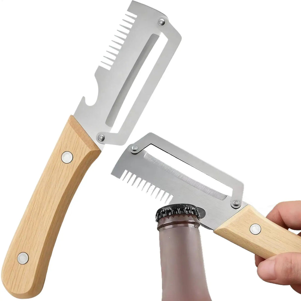 Stainless Steel Vegetable Peeler Wooden Handle – Set of 2 Vegetable Peeler Set Babs