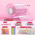 Squishy Nano Tape Glitter Set – Bubble Putty DIY Squeeze Toy Sensory Craft Toy Set Babs Pink 1Set 1mm