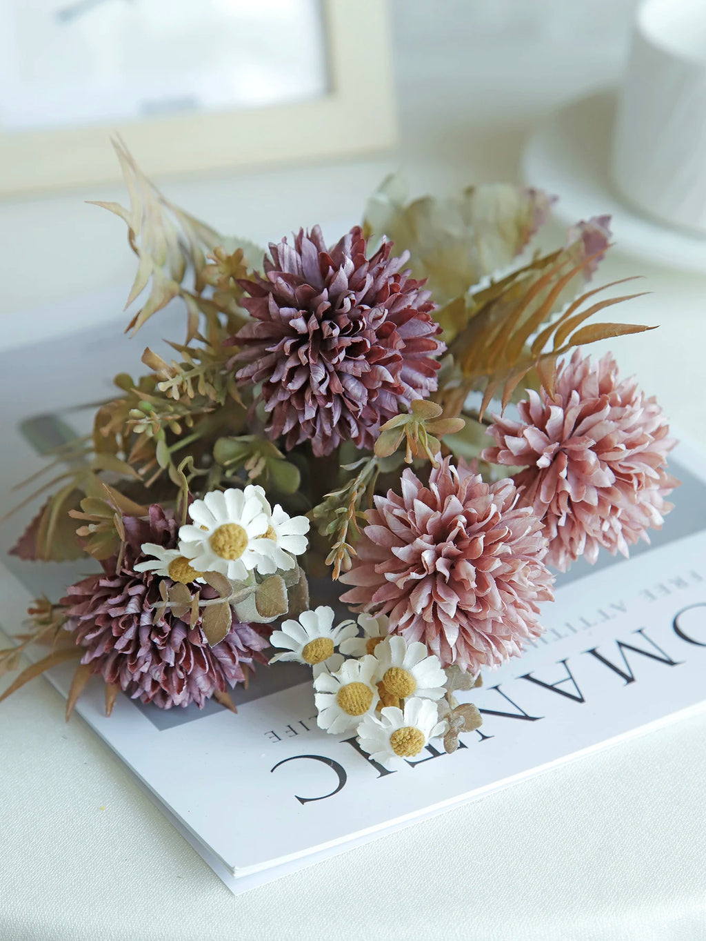 Silk Chrysanthemum Artificial Flower – Wedding & Home Décor Artificial Silk Flower Babs VIOLET/紫罗兰 1PC