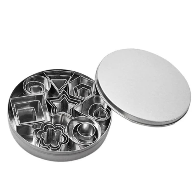 24-Piece Stainless Steel Mini Cookie Cutter Set | Baking Molds Cookie Cutter Set Babs