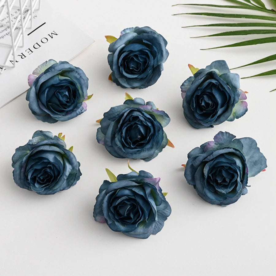 Silk Rose Artificial Flower Heads 30/100 Pcs – DIY & Decor Artificial Silk Flowers Babs Color 17 100 Pieces