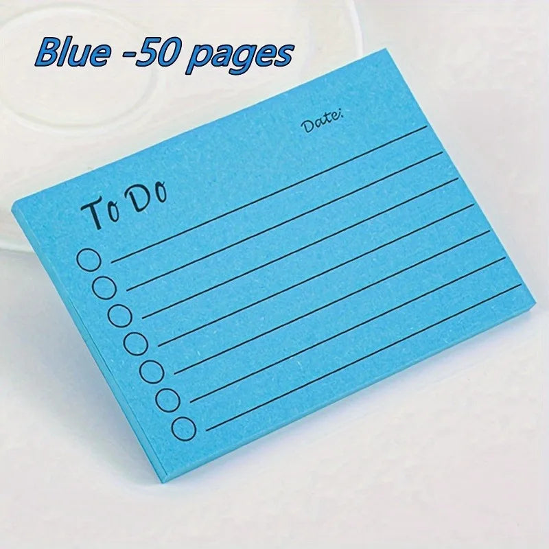 Fluorescent Sticky Notes Multi-Color Self-Adhesive Memo Notepad Sticky Notes Memo Pad Babs Blue