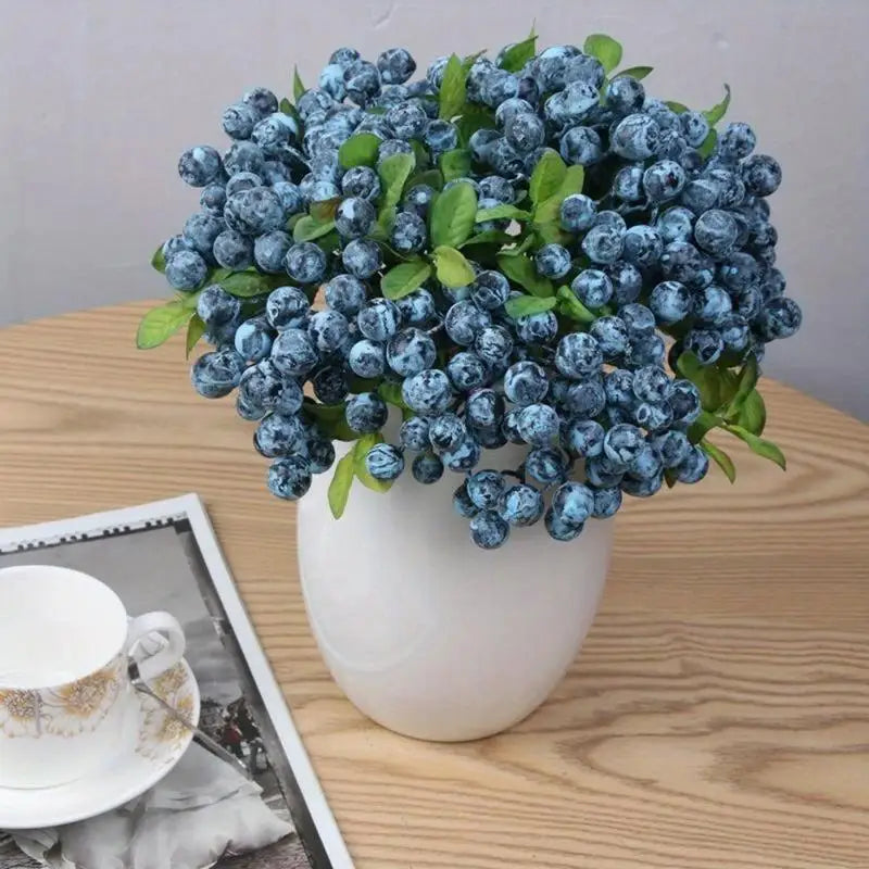 2Pcs Mini Artificial Berry Foam Flowers – Christmas & Wedding Decor Artificial Floral Decor Babs