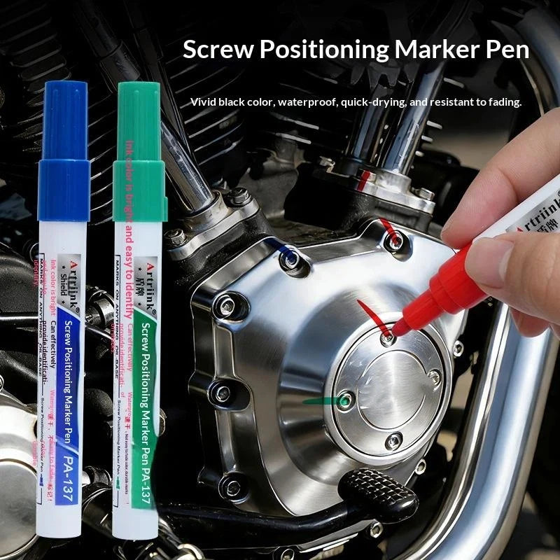 Permanent Waterproof Marker Pen – 1mm Fine Nib, Metal & Wood Permanent Marker Pen Babs