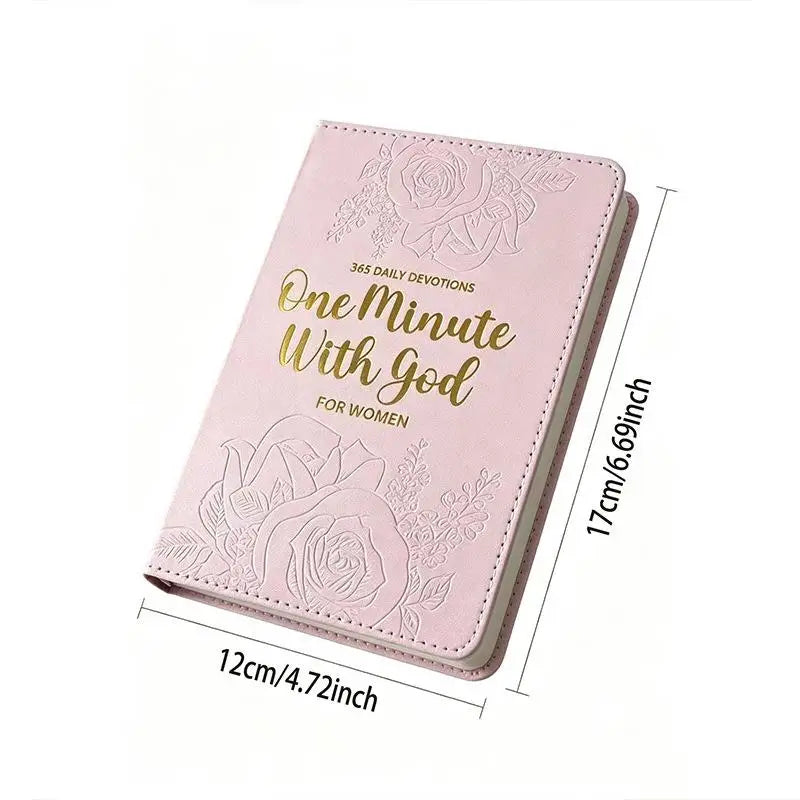 365-Day Prayer Leather Journal – Devotional Notebook for Women Devotional Prayer Journal Babs Pink