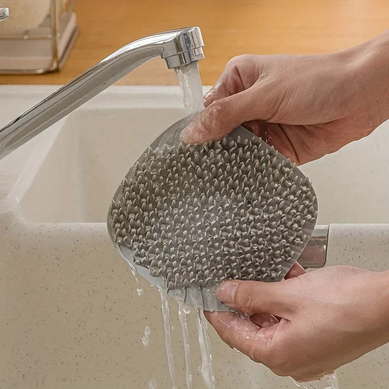 Silicone Kitchen Scrub Brush – Fruit, Vegetable & Dish Cleaner Silicone Cleaning Brush Babs