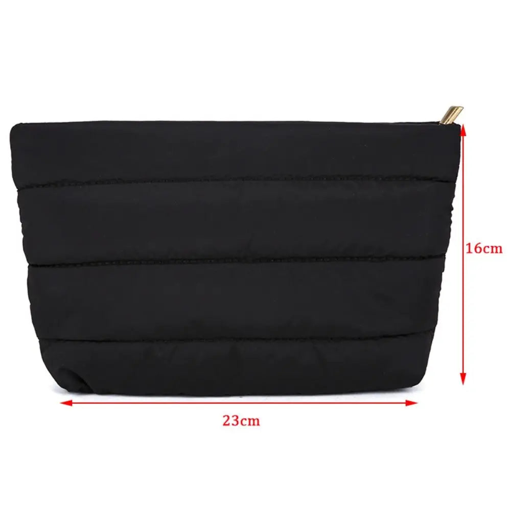 Quilted Cosmetic Bag Large Capacity Travel Makeup Organizer Cosmetic Travel Bag Babs