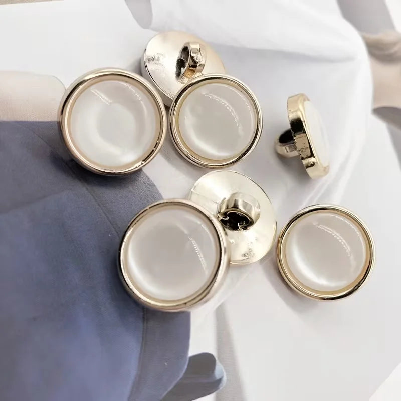 30 Ivory Pearl Resin Shank Buttons for Sewing & DIY Resin Sewing Buttons Babs