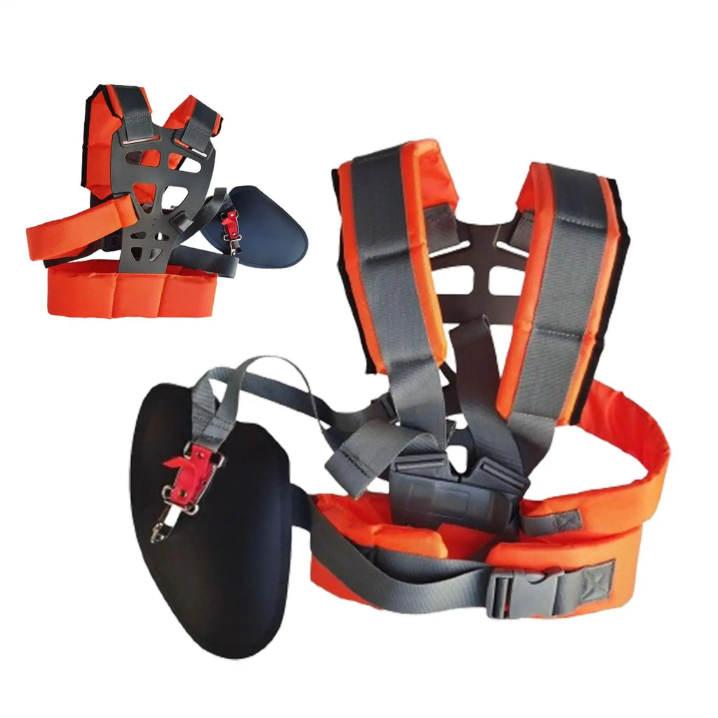 Double Shoulder Brush Cutter Harness – Padded Trimmer Strap Trimmer Harness Strap Babs