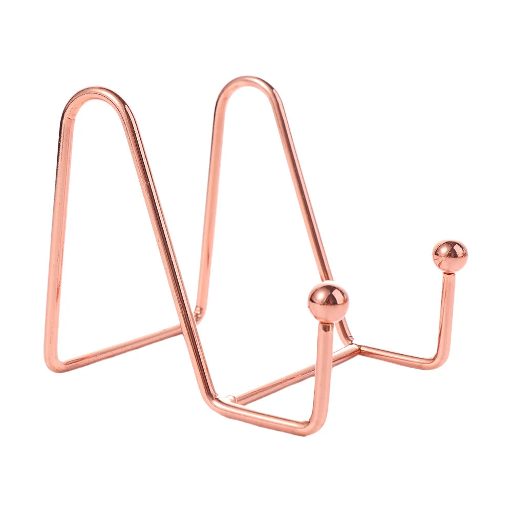 Metal Photo & Plate Display Stand | Tabletop Art Holder Tabletop Display Stand Babs rose gold-S