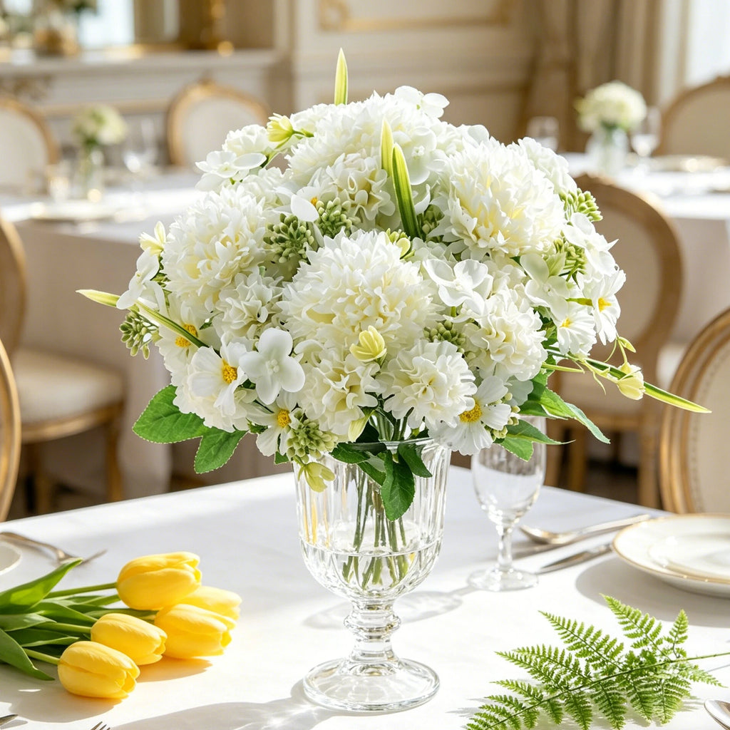 Silk Rose Artificial Flowers – Wedding, Home & Garden Decor Artificial Flower Bouquet Babs