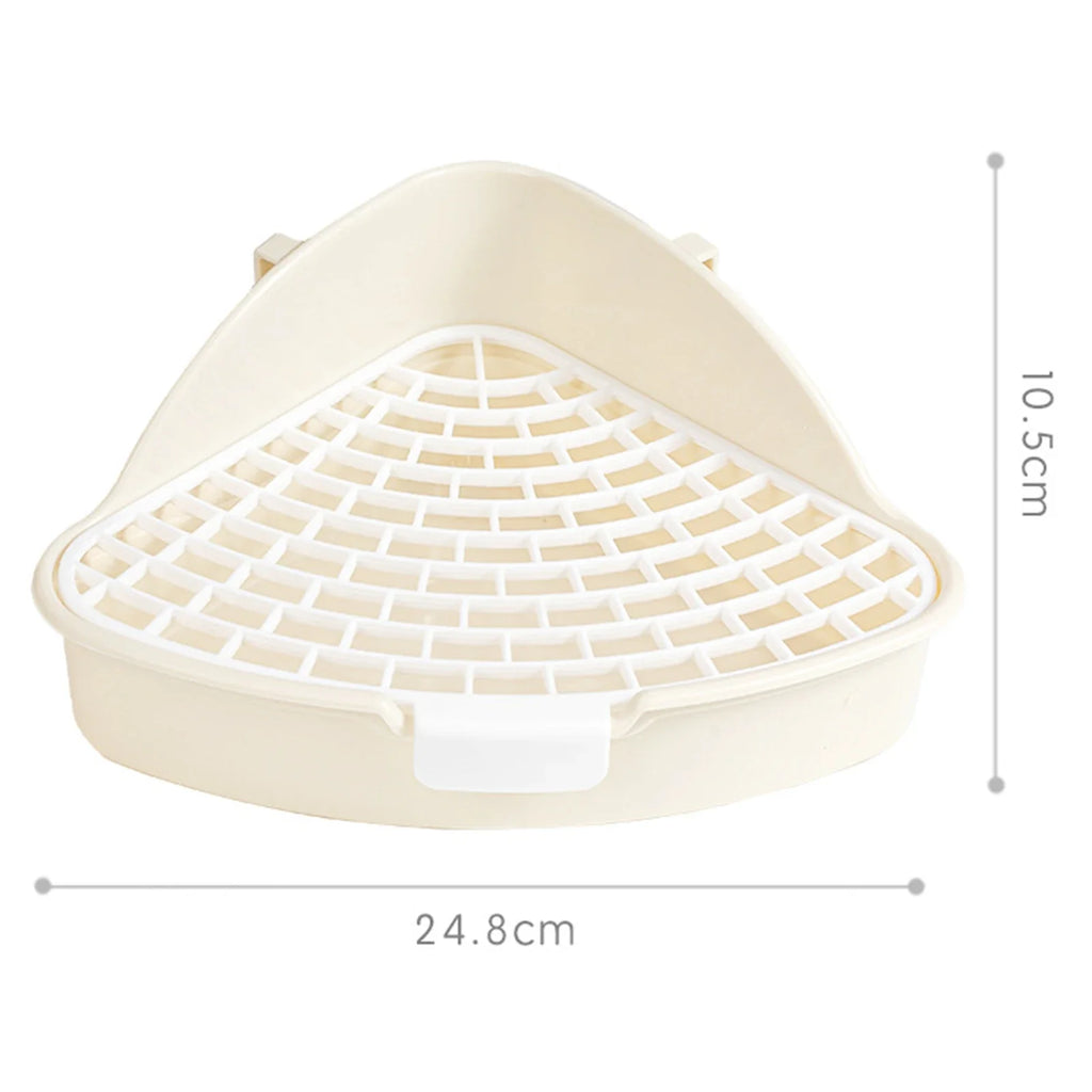 Corner Litter Tray for Rabbits, Guinea Pigs & Small Pets Small Pet Litter Tray Babs