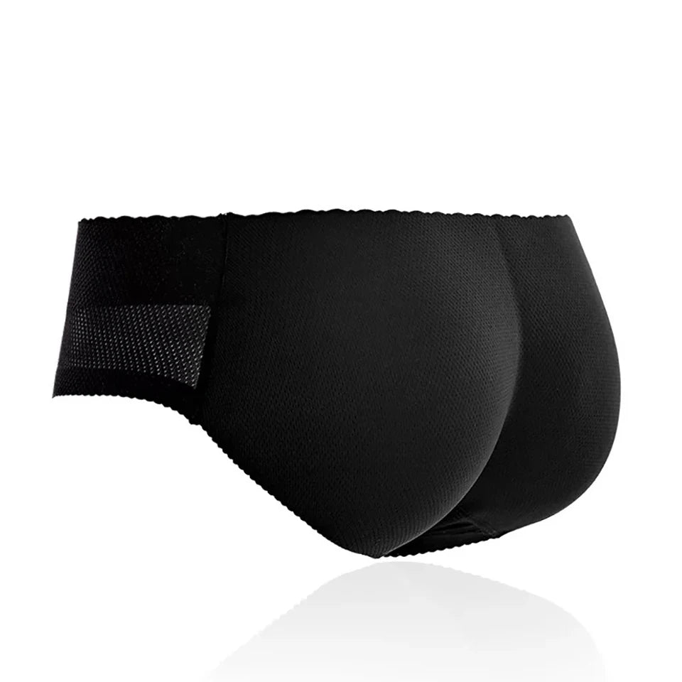 Women's Padded Butt Lifter Shapewear Hip Enhancer Boyshorts Padded Shapewear Babs No.880 Black S