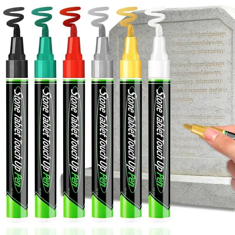Waterproof Stone Tombstone Touch-Up Paint Marker – 12 Colors Paint Touch-Up Marker Babs