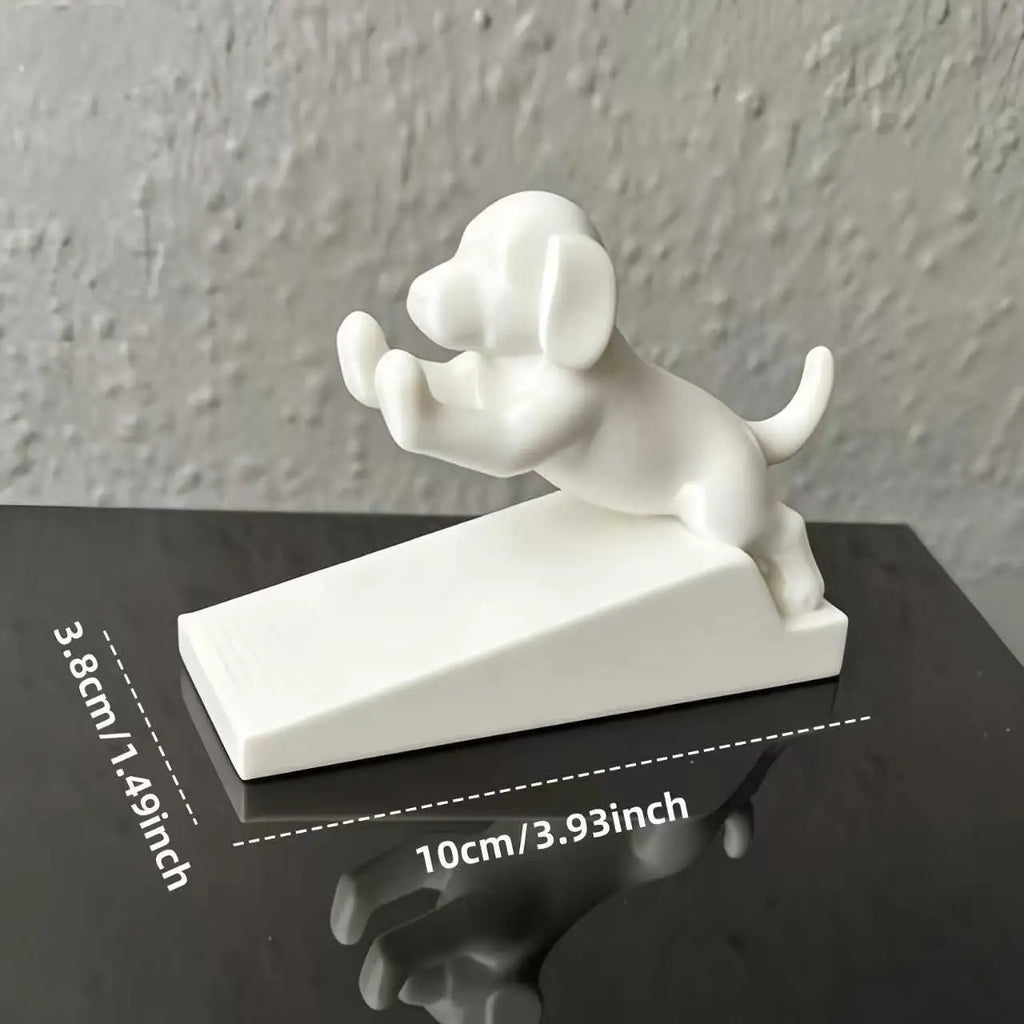 3D-Printed Labrador Doorstop – Cute Decorative Dog Door Wedge Decorative Doorstop Babs A-White