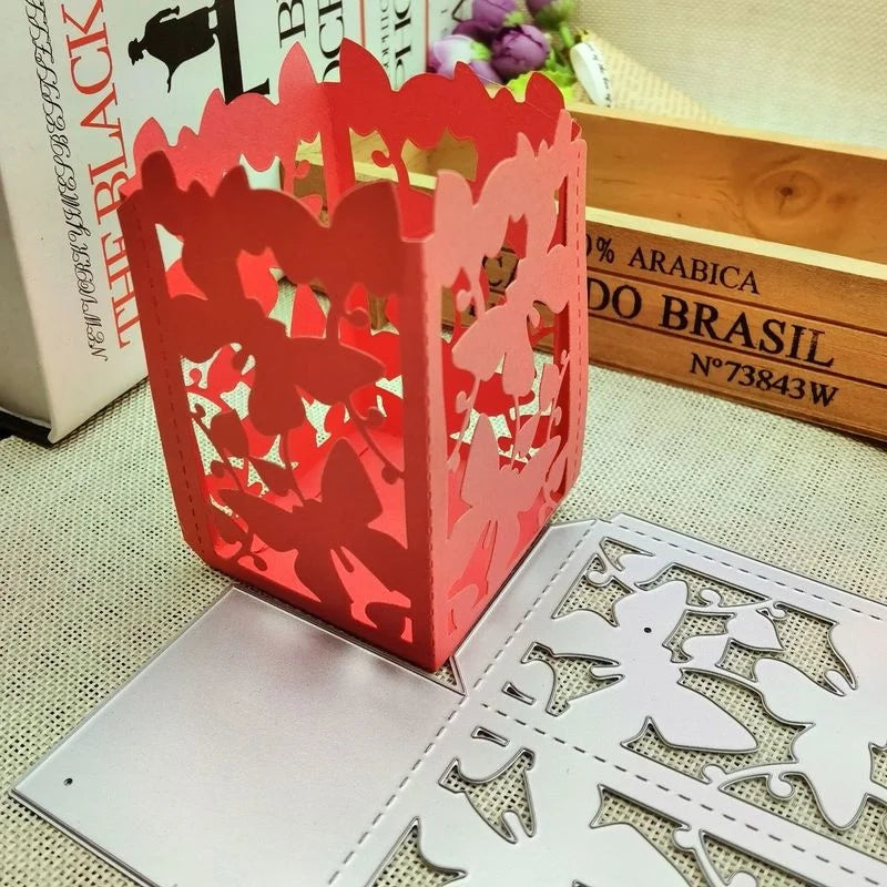 3D Butterfly Lantern Carbon Steel Die Cuts for Scrapbooking Craft Cutting Dies Babs