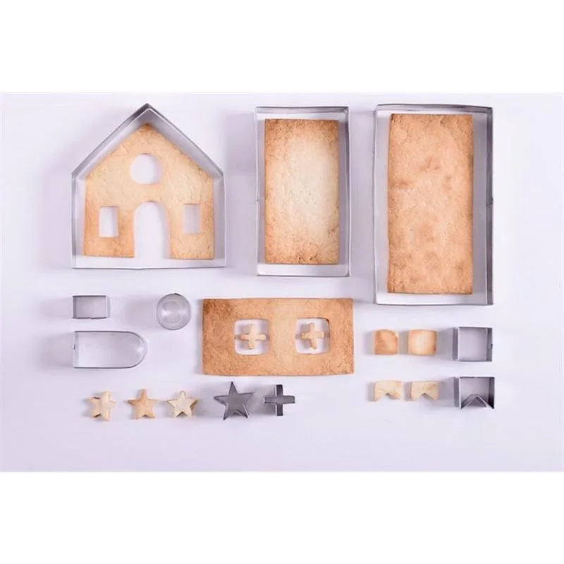 10pc Stainless Steel Christmas Cookie Cutters Set – Gingerbread Cookie Cutter Set Babs House Mold set