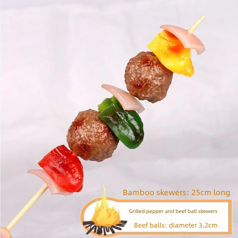 Realistic Fake BBQ Skewer Model – Display Prop & Home Decor Fake Food Prop Babs D
