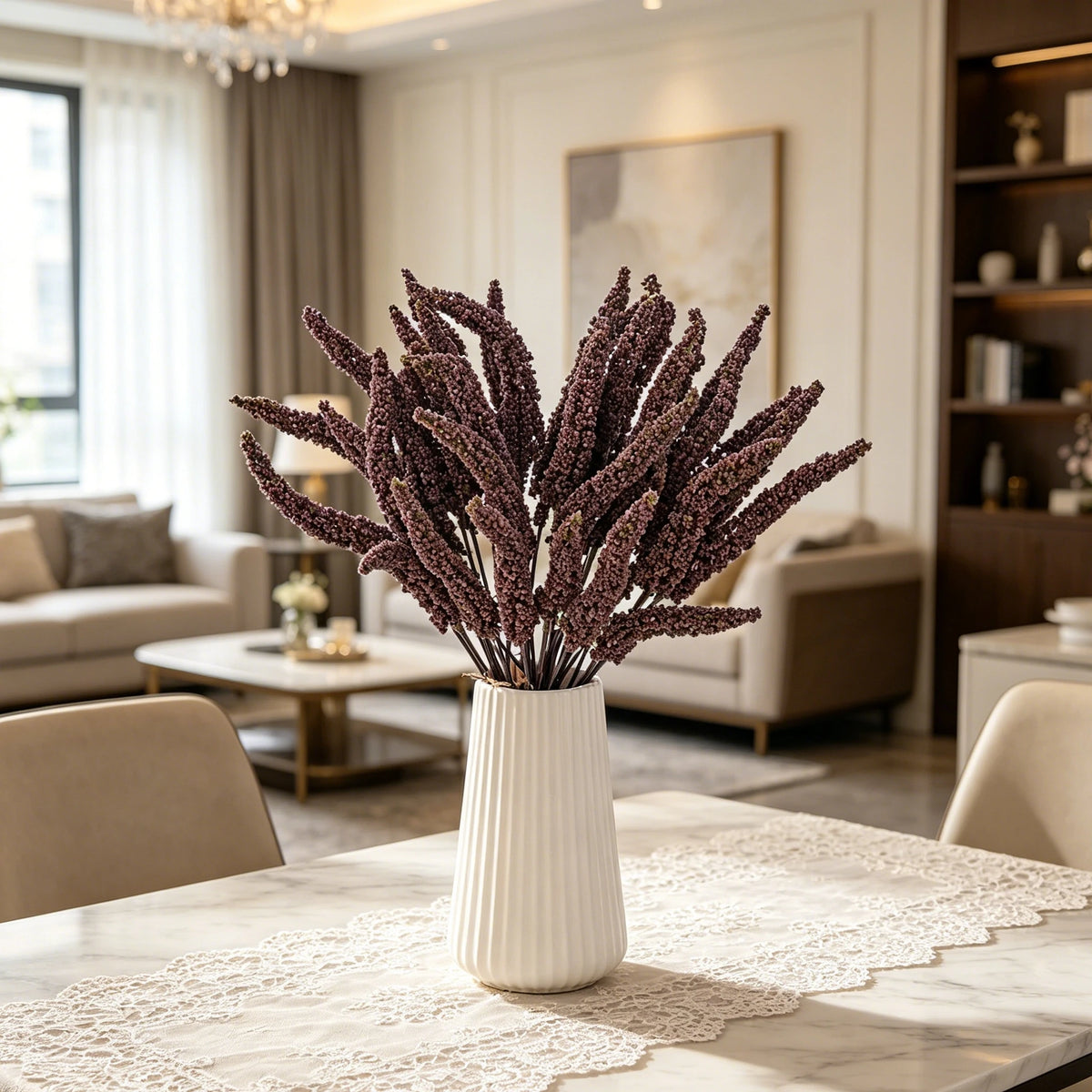 Artificial Silk Flower Branch – Wedding & Home Table Décor Artificial Silk Flower Babs
