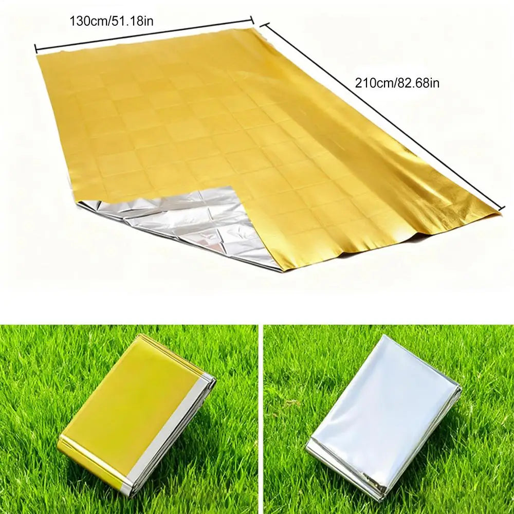 Emergency Survival Blanket – Waterproof Thermal Insulation Camping Emergency Survival Blanket Babs 1pcs