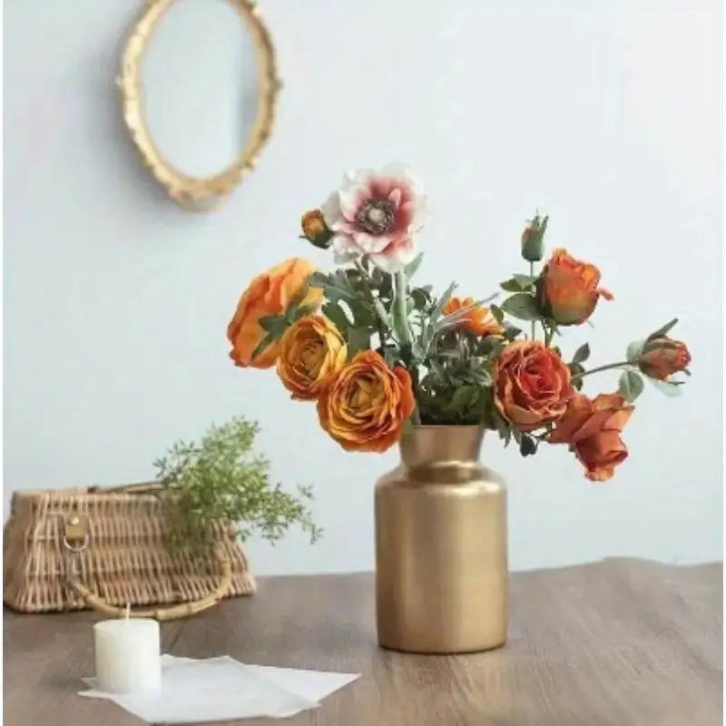 Modern Gold Iron Metal Vase – Minimalist Desktop Decor Decorative Metal Vase Babs