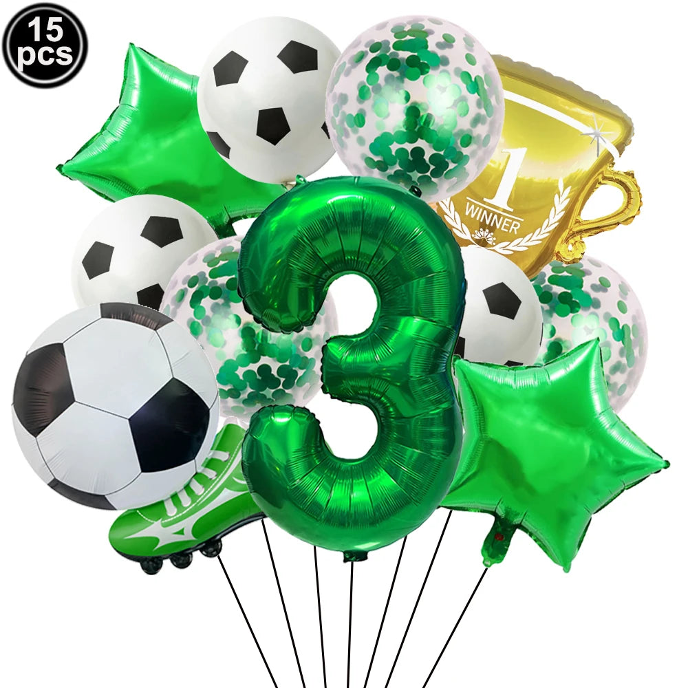 32" Soccer Ball Foil Balloon Set – Kids Birthday Party Decor