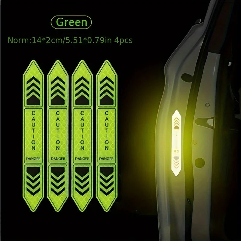High-Reflective Arrow Door Stickers – Nighttime Safety Decals Reflective Safety Decals Babs