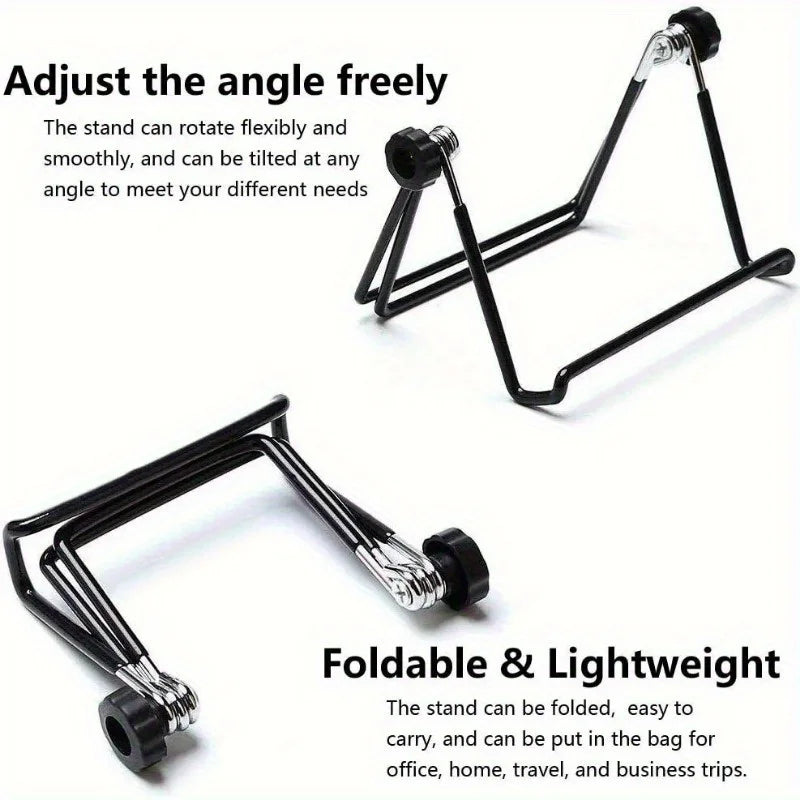 Foldable Metal Phone & Tablet Stand – Adjustable Desk Holder Phone Tablet Stand Babs