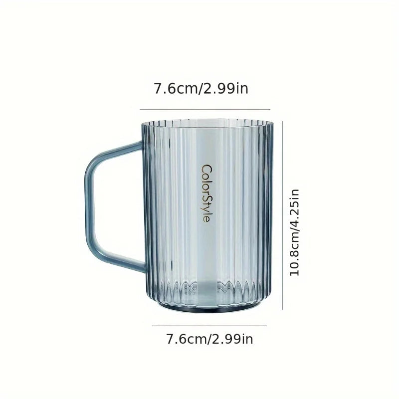 Plastic Mouthwash Cup With Handle – Minimalist Bathroom Tumbler Bathroom Tumbler Cup Babs