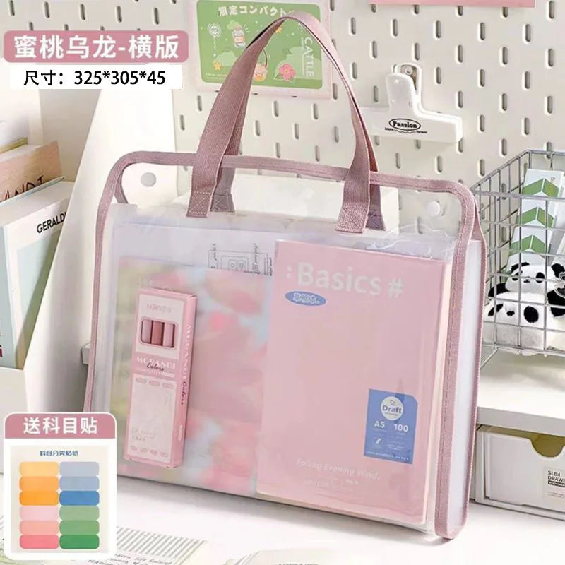 13-Pocket Expandable A4 File Folder – Waterproof & Portable Expandable File Folder Babs P