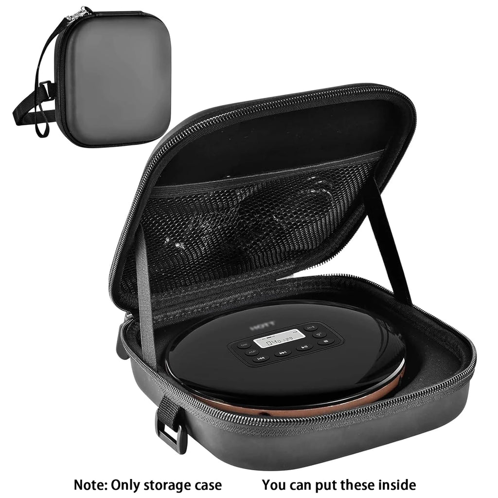 Portable CD Player Case with Belt & Waist Strap | Travel Bag CD Player Carry Case Babs