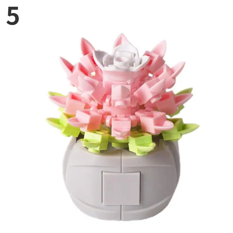 Bonsai Flower Building Blocks Set – DIY Potted Plant Model Kit Building Block Set Babs 5