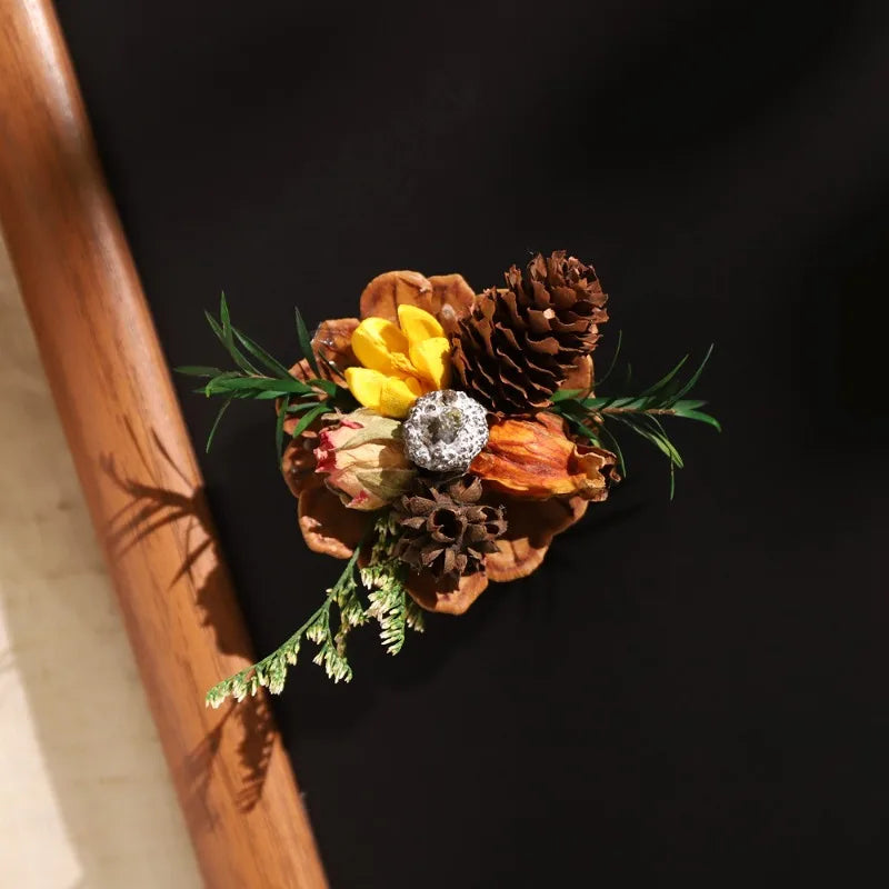 Pinecone Dried Flower Fridge Magnet – Handmade Home Decor Decorative Fridge Magnet Babs