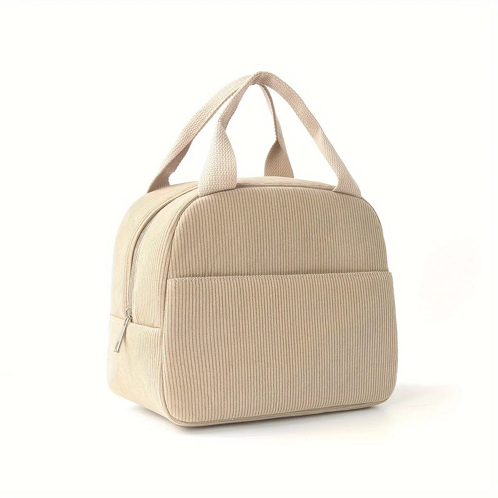 Insulated Lunch Bag for Women & Men – Cute Reusable Lunch Box Insulated Lunch Bag Babs Khaki
