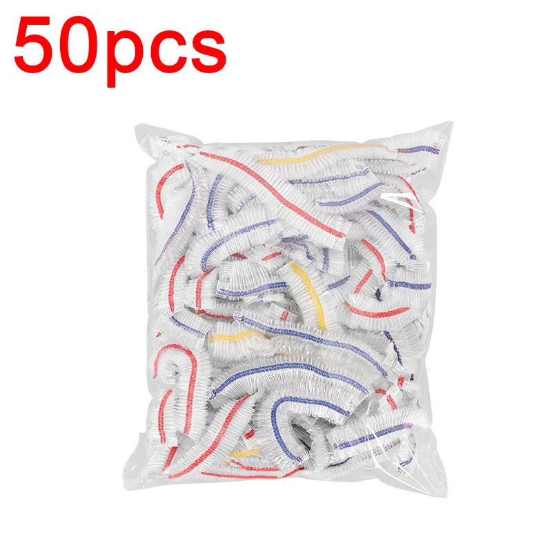 Colorful Disposable Food Lids – Elastic Cling Film Covers 50-300 Pcs Disposable Food Lids Babs Multicolour 50pcs