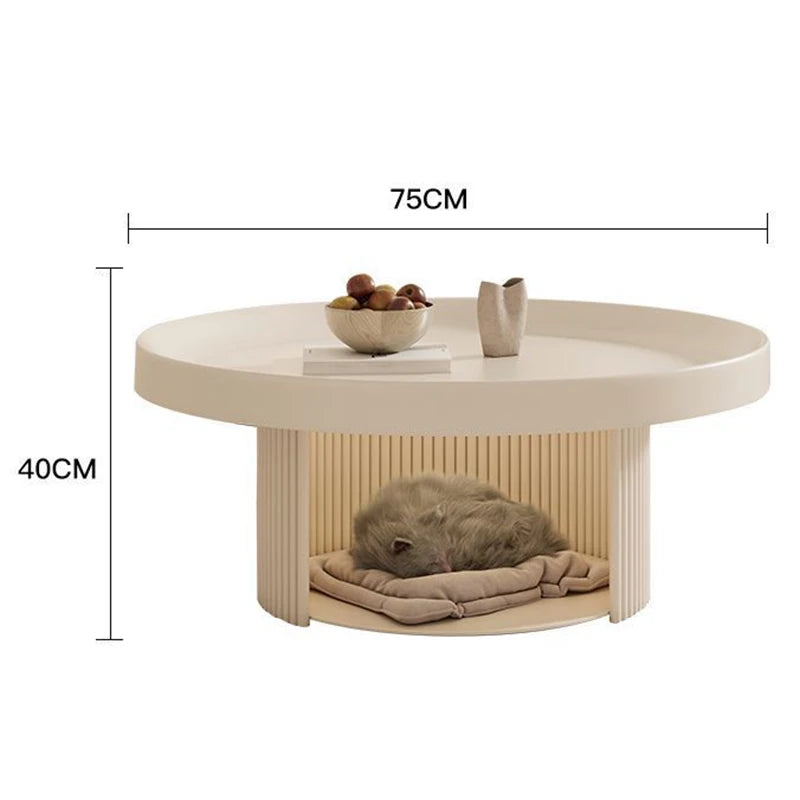 Nordic Round Coffee Table | Modern Minimalist Metal Design Round Coffee Table Babs