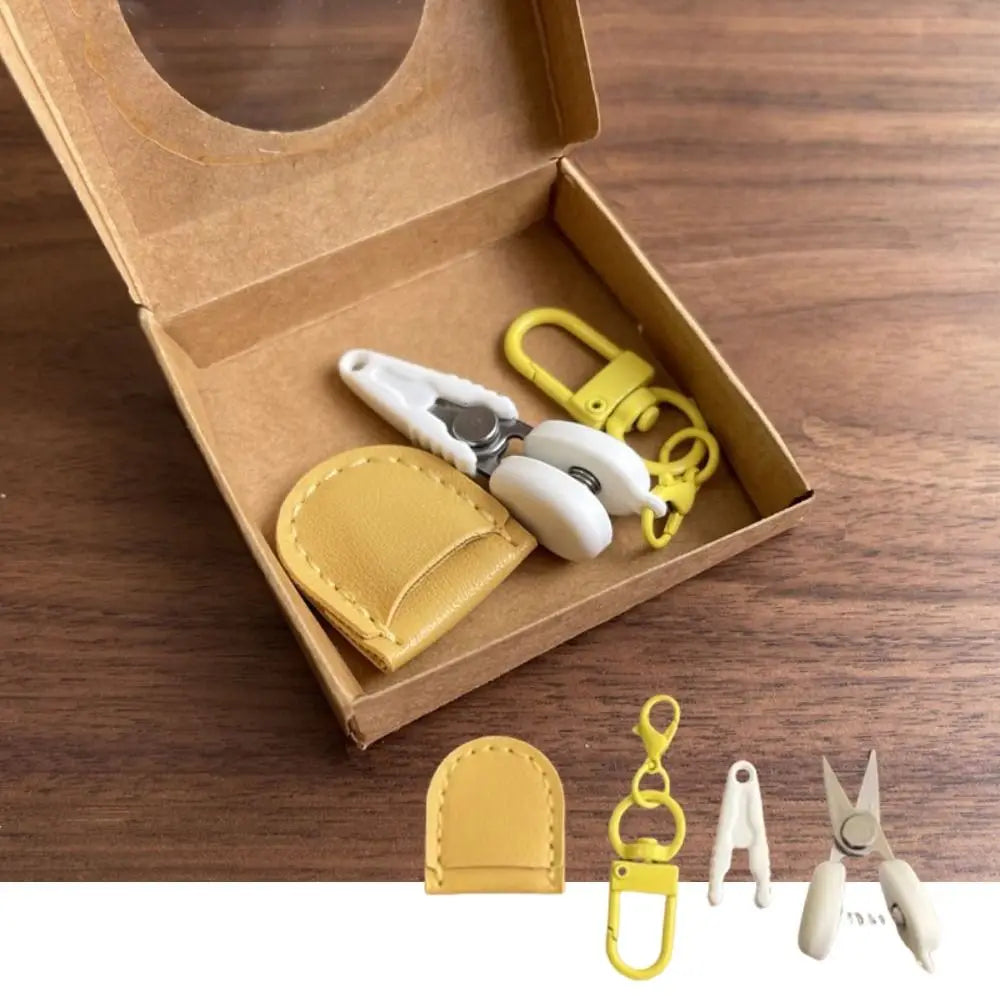 Mini Scissors with Keychain & Protective Cover – Stainless Steel Mini Sewing Scissors Babs
