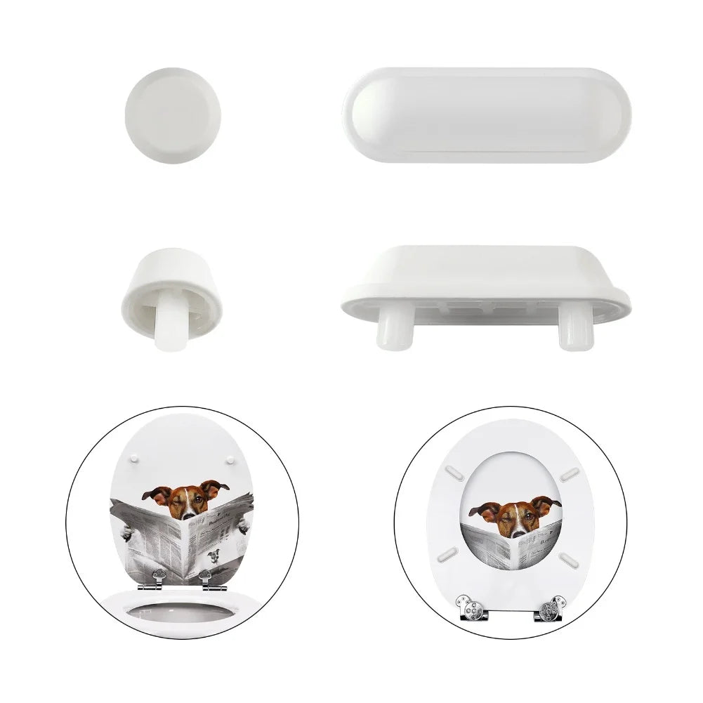 12-Pack Toilet Seat Bumper Pads – Anti-Slip Quiet Lid Buffers Toilet Seat Bumpers Babs
