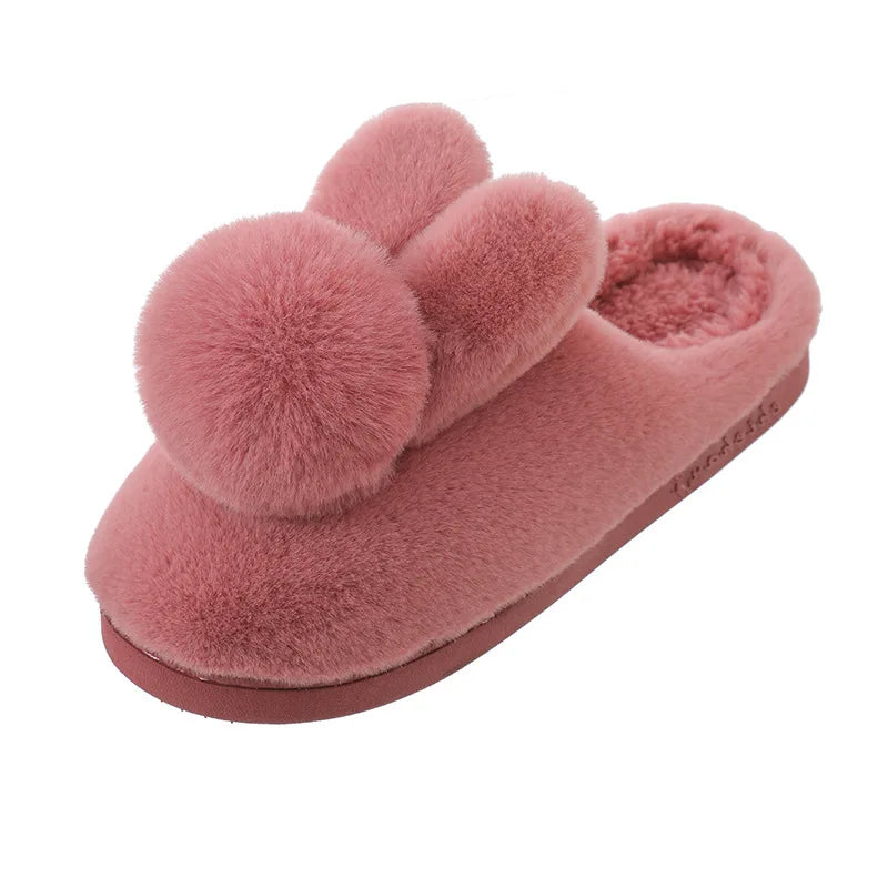 Women's Winter Plush Slippers – Non-Slip Fluffy Cozy House Shoes Plush House Slippers Babs